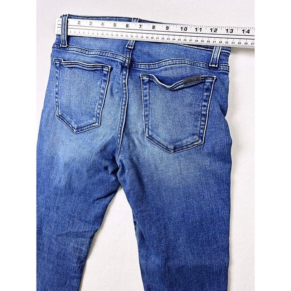 Joe's Jeans Size 25 The Icon Mid Womens Rise Skinny Crop Blue - Picture 7 of 8